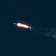 The SpaceX Falcon 9 rocket during launch on February 11, 2015.
